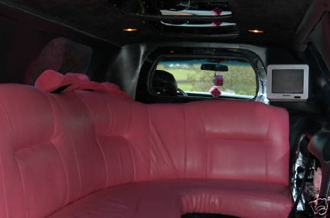 Lincoln Town Car Stretchlimousine pink Innenraum